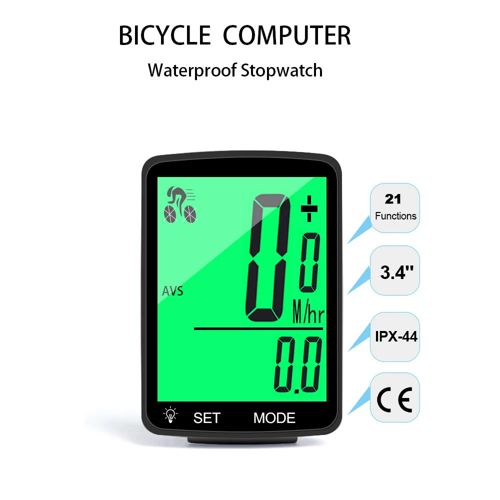 Multifunctional Wireless Waterproof Bicycle Computer for Cycling Sports