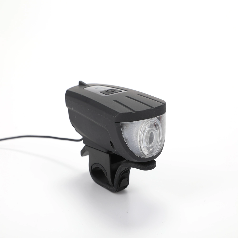 USB Rechargeable Bicycle Headlight with a Bike Horn 120dB