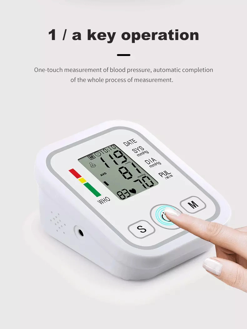 Monitor Igital Automatic Measure Blood Pressure and Heart Rate Pulse for Home Use Sed by Professionals