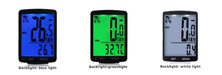 Bicycle Speedometer and Odometer Wireless Waterproof Cycle Bike Computer with LCD Display