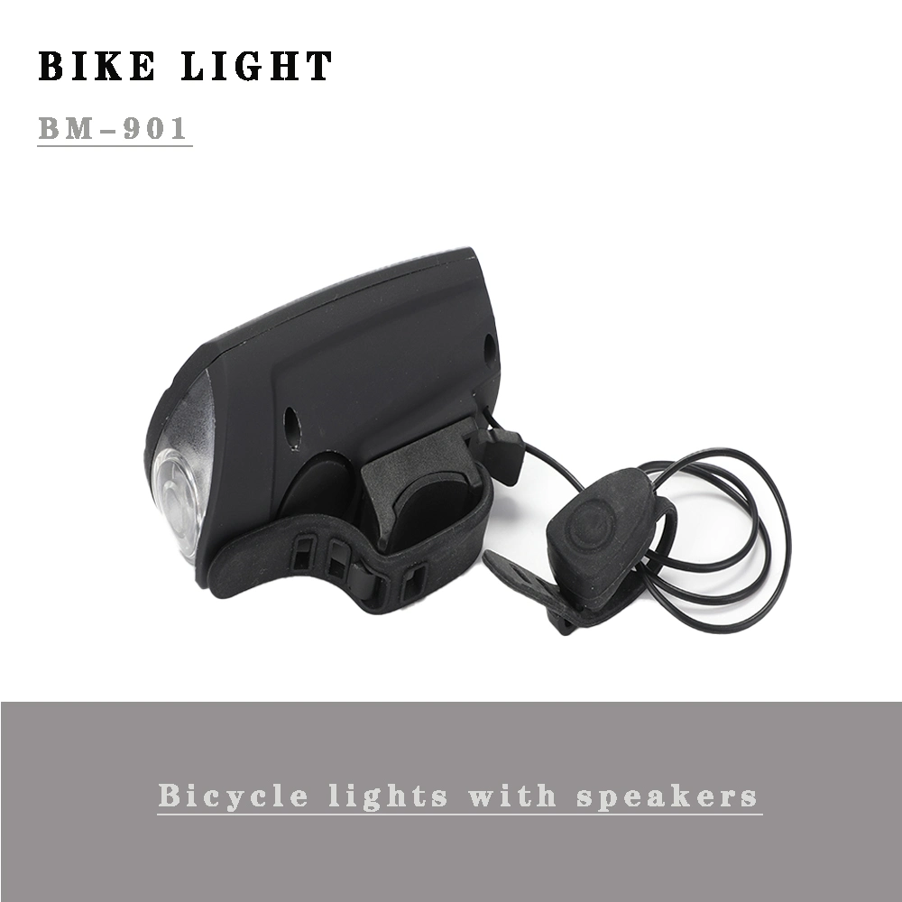 USB Rechargeable Bicycle Headlight with a Bike Horn 120dB