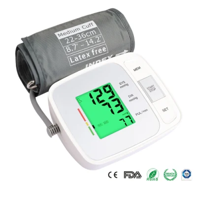 CE ISO Certified Automatic Electronic Digital Hospital Digital Blood Pressure Meter Monitor Bp Heart Rate Monitor for Home Elder Use