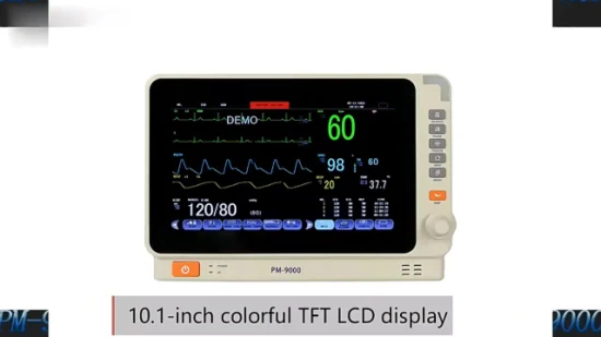 Manufacturer Supply Portable 10 Inch Ultra-Thin Heart Rate Multi Parameter Patient Monitor for Dental