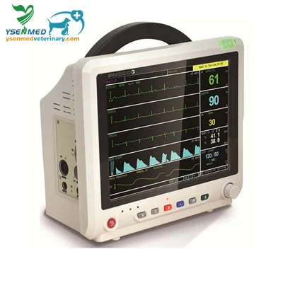 Yspm500V Veterinary Equipment Multiparameter Monitor Veterinary Heart Rate Monitor