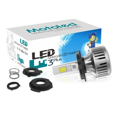 Motoled LED H4 COB Light Bulb Headlight for Motorcycle Bike