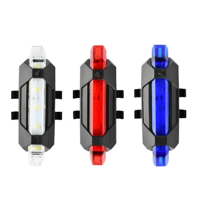 Brightenlux 3 Colours Red Blue White USB Charging Bike Taillight